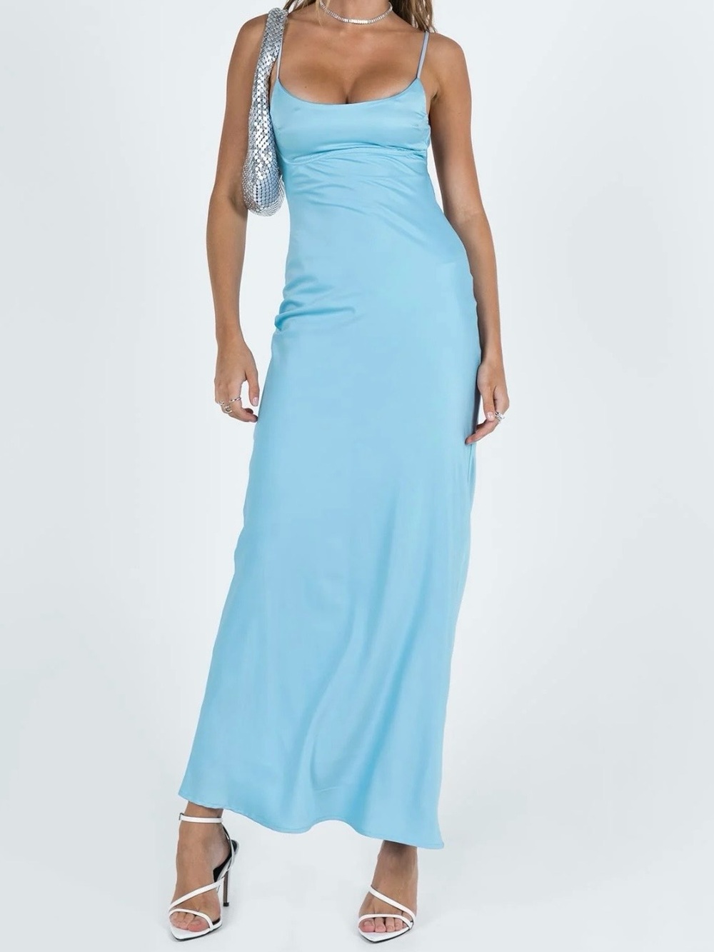 Princess Polly Ravia Maxi Dress (Light Blue)
